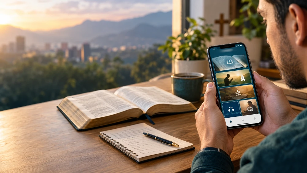 Las 12 mejores apps cristianas de 2026: Biblia, devocionales, oración y estudio bíblico en español